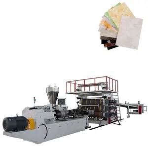 1220*2440 mm computerized uv marble pvc board sheet production line