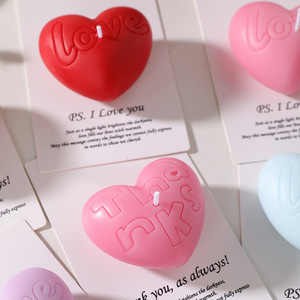 ไอเดียเทียนวันวาเลนไทน์ เทียนรูปหัวใจพร้อมข้อความรัก เทียนหอมสำหรับสารภาพรัก ขอแต่งงาน เทียนขนาดเล็ก ขายส่ง - Product Image 4