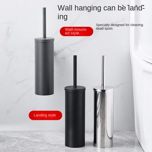 <span class=keywords><strong>Brosse</strong></span> de toilette cylindrique en acier inoxydable de type sol YOTO avec base, fixation murale, sans angle mort, ensemble par Jianghu Exchange - Product Image 1