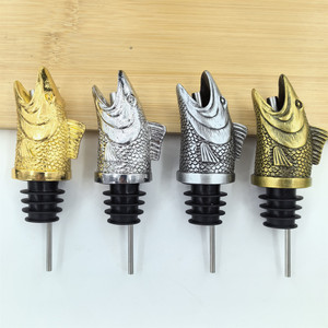 Verseur à <span class=keywords><strong>vin</strong></span> tête de poisson style industriel vintage, accessoire décoratif pour man cave, bar loft, articles de bar décoratifs - Product Image 6
