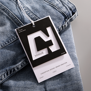 Ropa directa de fábrica Número grande de alta densidad Etiqueta de ropa de mujer Etiqueta colgante - Product Image 4