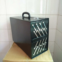 Valise professionnelle pour 80 paires de lunettes de soleil en cuir, avec serrure à code sécurisée, idéale pour les salons professionnels et les expositions