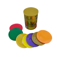 Couvercles en plastique PE personnalisés pour les boîtes de lait en poudre 401(Dia 99)/502(Dia 126) Bouchons et fermetures de bouteilles de couleur