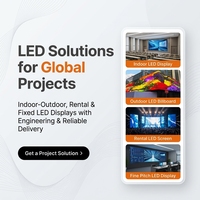 Layar LED Digital Signage Penuh Warna, Billboard Raksasa, Sewa Panggung, Panel Video Wall Indoor Outdoor, Layar Tampilan LED Pantalla