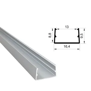 Spesifikasi stok lengkap tabung lengan silikon Led Slot Strip lampu Neon fleksibel Snap tetap Slot Aluminium profil Aluminium