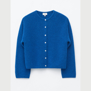 Cardigan en tricot à col rond pour femme, manches longues, boutonné, pull décontracté - Product Image 6