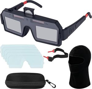 Gafas de Soldadura Solares con Oscurecimiento Automático, Máscara de Soldador con Lentes de Repuesto, Material PP, 1 Juego - Product Image 1