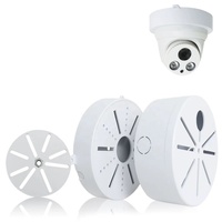 Soporte Universal de Plástico para Techo Interior para CCTV, Caja de Conexiones Redonda para Montaje en Pared, Caja de Conexiones Resistente a la Intemperie para Cámaras Domo