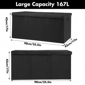 Extra Large Toy <b>Storage</b> Organizer with Lid - Sturdy <b>Collapsible</b> Toy Chest <b>Storage</b> <b>Box</b> with Cute Design - Product Image 3
