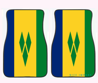Tapis de sol de voiture avec drapeau de Samoa, tapis de sol de voiture antidérapants, accessoires automobiles universels