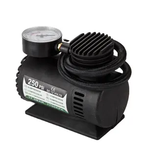 Mini compresor de aire de coche, bomba de coche de 12V de CC, calibre de Metal, Inflador de neumáticos pequeño, portátil y de mano, YD-5006