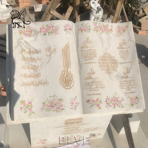 BLVE Iglesia tallada a mano Biblias famosas altares de oración católica mármol blanco Estatua de la Santa <span class=keywords><strong>Biblia</strong></span> escultura bíblica de piedra Natural - Product Image 2