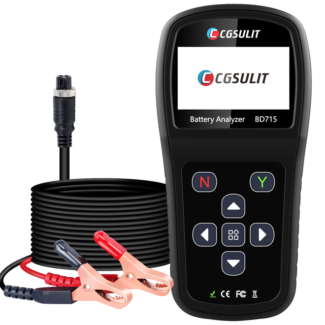 CGSULIT BD715 Universal Digital Car Battery Tester, Battery Analyzer