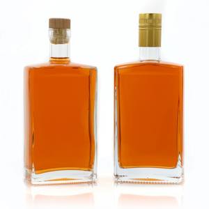 Bouteilles de vodka carrées en verre de 750 ml avec bouchon en liège et marquage à chaud pour la <span class=keywords><strong>tequila</strong></span> - Product Image 4