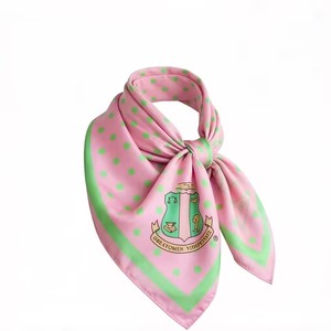 มีบริการปรับแต่งสำหรับผ้าพันคอสี่เหลี่ยมลายจุด <span class=keywords><strong>AKA</strong></span> Delta Zeta Sigma ผ้าพันคอชมรม<span class=keywords><strong>น</strong></span>ักเรีย<span class=keywords><strong>น</strong></span>หญิง ของขวัญสำหรับชมรมนักเรีย<span class=keywords><strong>น</strong></span>หญิง - Product Image 6