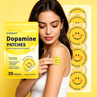 Patchs Naturels à Base de Plantes pour le Soutien de la Dopamine, Marque Privée, Patchs Relaxants pour l'Équilibre de l'Humeur et le Bien-être, Vente en Gros