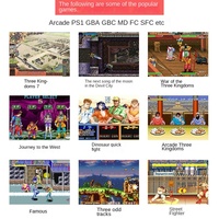 Nouveau lecteur de jeu portable de 9 pouces avec processeur Quad-Core A12-Joystick de jeu d'arcade et simulateur vidéo