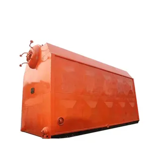 SZL series horizontal double-barrel chain grate steam boiler is compact in structure and easy to install