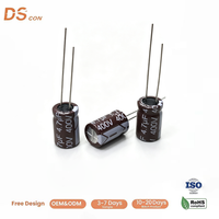 Condensador Electrolítico de Aluminio Polar Radial de 400V 4.7uF 8x12mm, Larga Duración 5000H, para Placa de Alimentación de Convertidor Boost