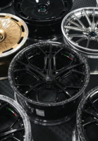 Nouvelles jantes en alliage d'aluminium forgé 2 pièces, à profil profond et concave, 5x112/114.3/120, noires, compatibles avec Mercedes, Audi, pour jantes sur mesure