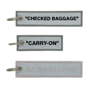 Sublimation Embroidery Keychain Merrow Border Iron <strong>on</strong> Embroidered Patch With <strong>Keyring</strong> for Garments Custom Woven Key Tag - Product Image 3