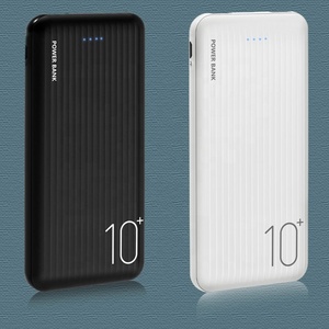 Caricabatterie portatile da <span class=keywords><strong>10000</strong></span> <span class=keywords><strong>Mah</strong></span> Power Bank Display a LED Power Bank ultra sottile nero - Product Image 1