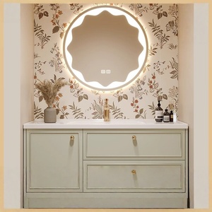 Meuble-lavabo de salle de bain moderne en céramique française intelligente avec vasque intégrée - Product Image 2