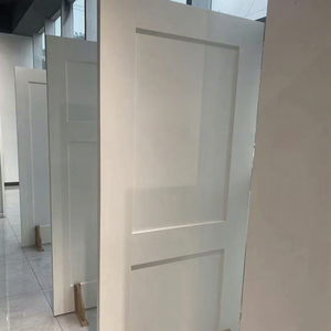 Puerta Interior Moderna de 2 Paneles, Tipo Sanker, Núcleo Hueco, Madera Blanca Preimpregnada para América del Norte - Product Image 1