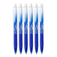 Pulpen Gel Plastik Biru 0.5mm Ujung Halus untuk Menulis Bisnis