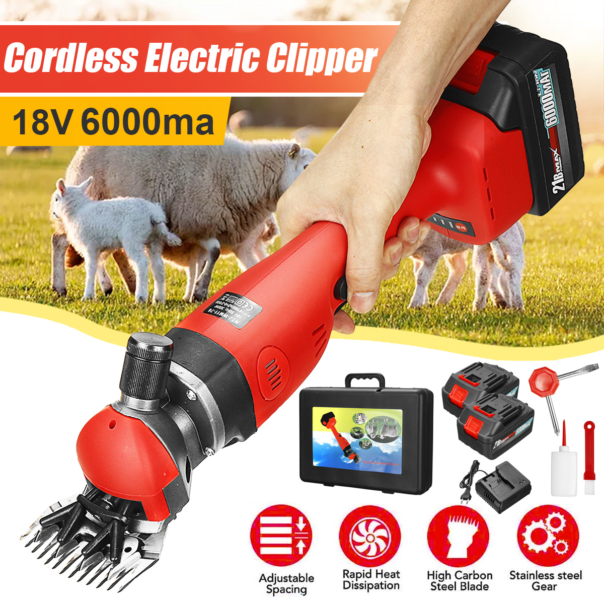 Sheep 専用 Amazon.com: Electric Sheep Shears 1000W Professional Heavy