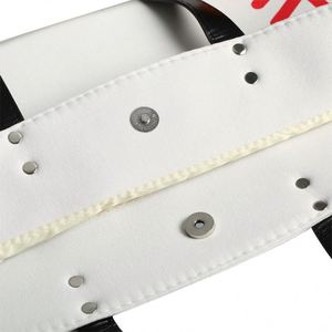 Sac fourre-tout en toile personnalisé pour le baseball, sac à bandoulière avec bouton, grand sac de sport portable pour balles, décontracté, pour le week-end, pour femmes, été, automne - Product Image 5