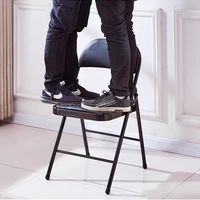 Chaise de bureau pliable en cuir PU pour salle de réunion, chambre, appartement, hôtel et villa – Vente en gros