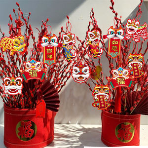 Adornos <span class=keywords><strong>de</strong></span> Año Nuevo Chino <span class=keywords><strong>de</strong></span> Tigre, sobre Rojo, nudo chino colgante, decoración <span class=keywords><strong>de</strong></span> <span class=keywords><strong>Feliz</strong></span> Año Nuevo, <span class=keywords><strong>2022</strong></span> - Product Image 3