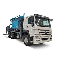 Foreuse hydraulique complète montée sur camion, machine de forage rotative diesel pour puits profonds et forage de puits d'eau