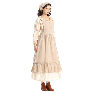 Disfraz de Juego XJGame - <span class=keywords><strong>Delantal</strong></span> con Volantes Estilo Vintage Francés para un Look de Alto Nivel, Artista Floral, Panadero, Sirvienta - Product Image 1