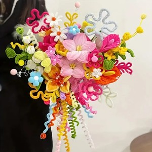 100PCS DIY Surtido <span class=keywords><strong>de</strong></span> tallos <span class=keywords><strong>de</strong></span> chenilla coloridos Limpiadores <span class=keywords><strong>de</strong></span> tuberías Kits <span class=keywords><strong>de</strong></span> manualidades educativas Tipo <span class=keywords><strong>de</strong></span> flor Loto para Pascua Navidad - Product Image 4