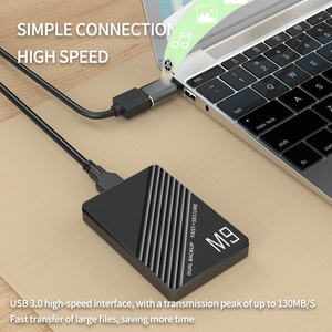 ฮาร์ดดิสก์พกพาภายนอกใหม่ 1TB วัสดุ ABS แบบสองชั้น สำหรับใช้งานกับเดสก์ท็อป/แล็ปท็อป อินเทอร์เฟซ Mini USB ความเร็ว 1000Mbps มีสินค้าในสต็อก - Product Image 3