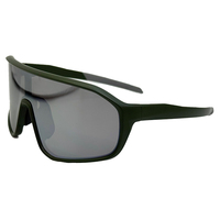 Gafas de Ciclismo Deportivas 2026, Antiviento, para Ciclismo de Montaña MTB, Montura de PC, Lentes con Protección UV, Verde/Rojo, Pickleball