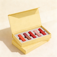Emballage de luxe pour cadeau, boîte en papier à fermeture magnétique pour rouge à lèvres, emballage cosmétique personnalisé avec logo