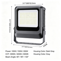 Projecteur LED 50W à prix abordable pour terrains de sport et entrepôts, au design élégant et innovant, avec driver de marque, anti-éblouissement professionnel