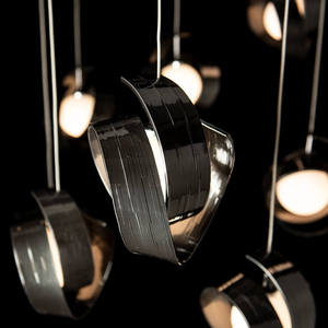 Lámpara Colgante Moderna, Ajustable en Altura, Diseño Único en Forma de Espiral, Lámpara de Metal para Restaurante - Product Image 6