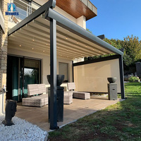 Offre Spéciale télécommande gazébo ouverture extérieure patio auvent système de pliage couvertures toit rétractable