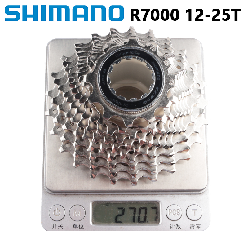 Cassette Shimano 105 CS-R7000 - 11 Vitesses 12-25 Dents, Couleur Argent - Neuve