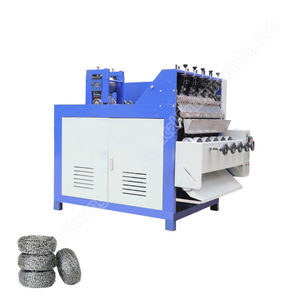 Machine de fabrication de tampons à récurer les vaisselles en fil d'acier inoxydable, 8/4 boules - Product Image 4