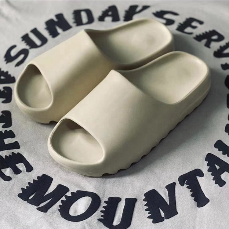 Модные мягкие удобные простые мужские тапочки Yeezy из пвх EVA