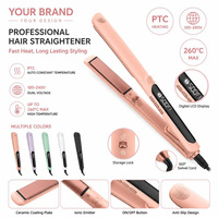 Lisseur à cheveux Torlin Electric Sleek Style pour cheveux épais et crépus, technologie LED PTC, tension universelle, arrêt automatique après 60 minutes, usage domestique