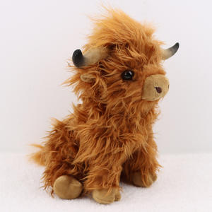 Accessoire de voiture de bétail Kawaii <span class=keywords><strong>Highland</strong></span> Peluche-Super Soft <span class=keywords><strong>Mini</strong></span> Scottish Cow Stuffed Animal for Kids Gift - Product Image 2