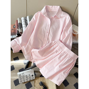 <span class=keywords><strong>Abbigliamento</strong></span> <span class=keywords><strong>donna</strong></span> estivo personalizzato due pezzi Shorts Set <span class=keywords><strong>abbigliamento</strong></span> <span class=keywords><strong>sostenibile</strong></span> 100% camicie di lino Snd Shorts Set <span class=keywords><strong>donna</strong></span> - Product Image 1