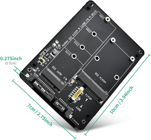 อะแดปเตอร์ SSD M.2NGFF หรือ MSATA-SATA3.0อะแดปเตอร์ USB3.0-2.5SATA ฮาร์ดดิสก์2in1สายการ์ดอ่าน - Product Image 6