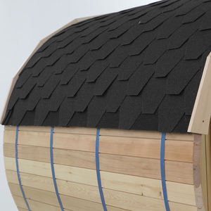 HELIUS wastafel uap ruangan Sauna barel Mini luar ruangan dapat disesuaikan dengan kaca Tempered sisi depan untuk pandangan yang baik - Product Image 4